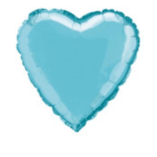 45cm baby blue heart foil
