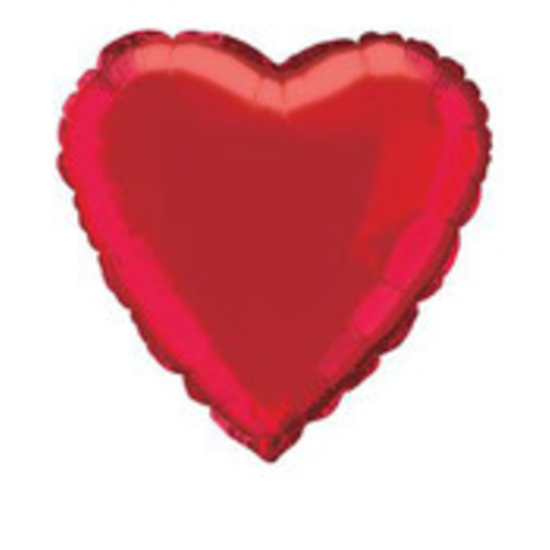 45cm red heart foil