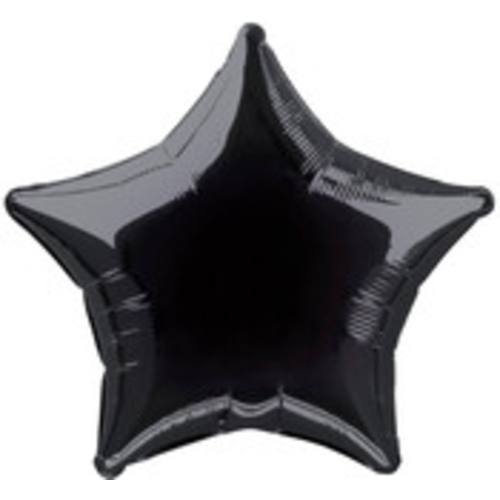 50cm black star foil