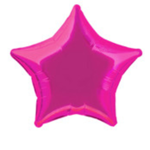 50cm hot pink star foil