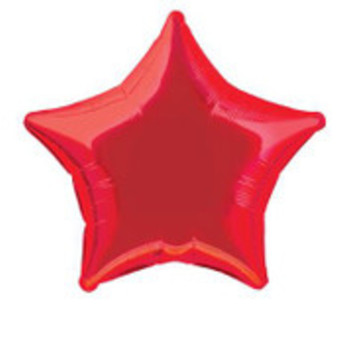 50cm red star foil