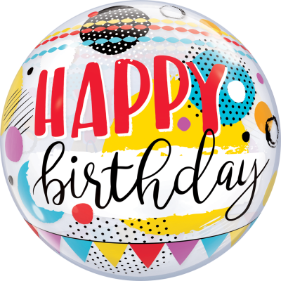 56cm Birthday Party Circles Dot Bubble Balloon