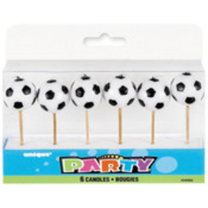 6pk Soccer Ball Pick Candles