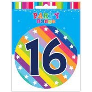 Artwrap Large Party Badge 16th Birthday