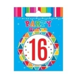 Artwrap Party Badge 16th Birthday