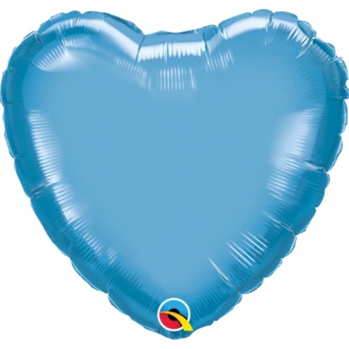 Chrome Blue Heart 1