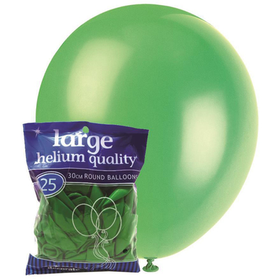 Deep Lime Green 25 x 30cm Decorator Balloons 1