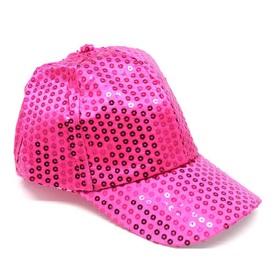 Hot Pink Sequin Baseball Cap