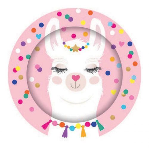 Llama Party Paper Lunch Plates e1619572118352