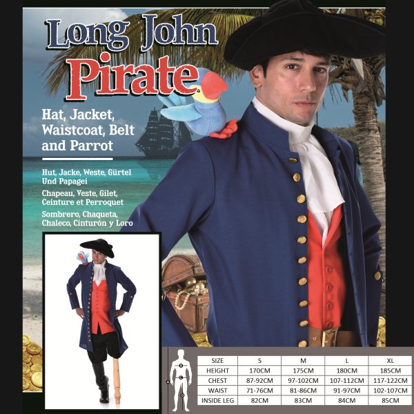 Long John Pirate Costume