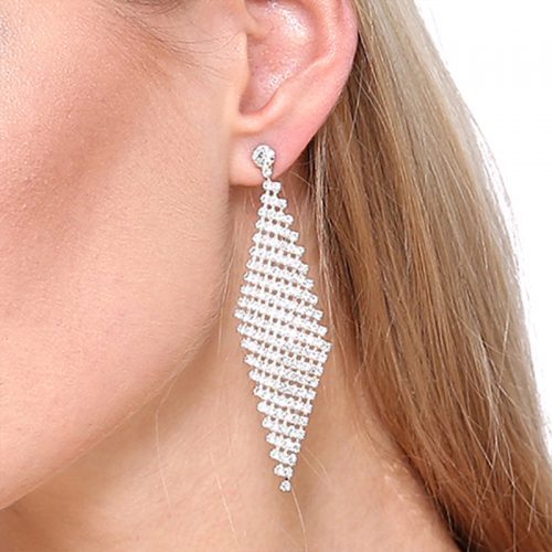 Metal Diamond Earrings e1617831482845