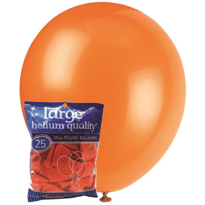 Orange 25 x 30cm Decorator Balloons