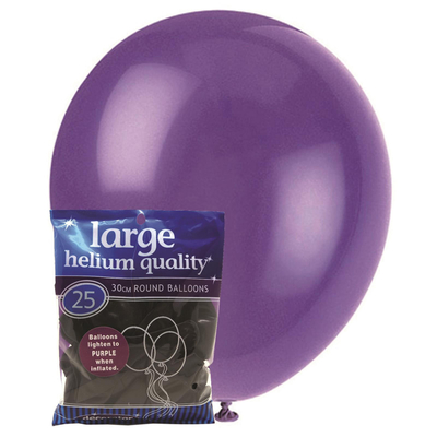 Purple 25 x 30cm Decorator Balloons 1