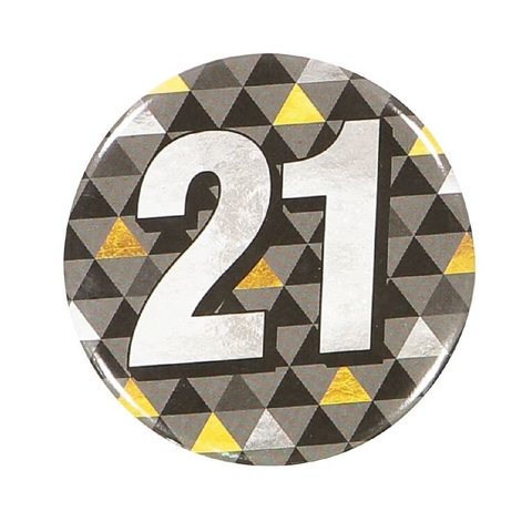 artwrap 21st birthday badge me