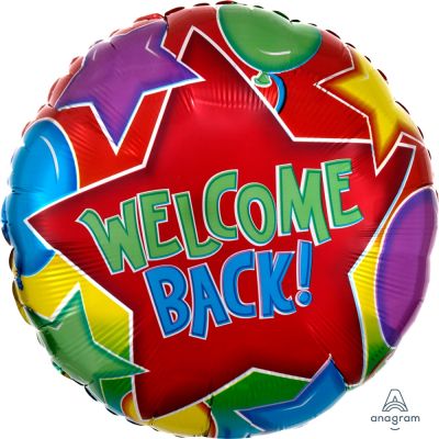 45cm Welcome Back Festive Foil Balloon