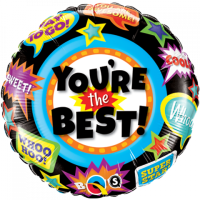 45cm Youre the Best Accolades Foil Balloon