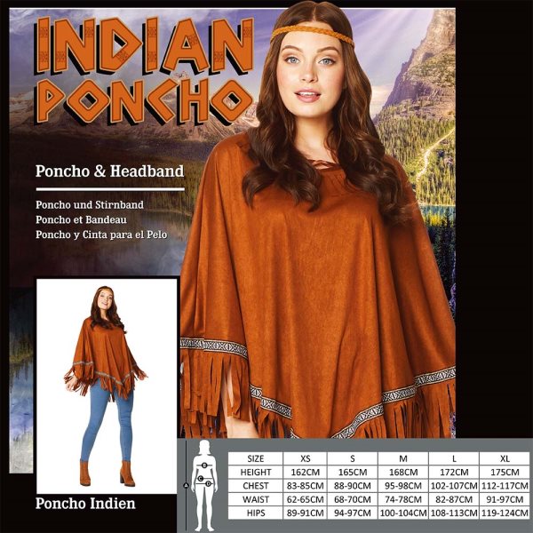 Indian Poncho One Size