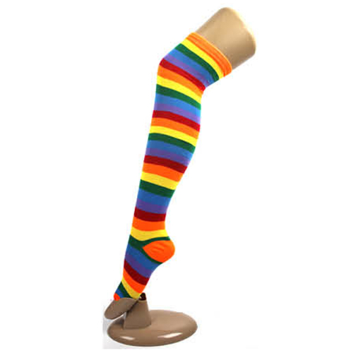 Over the Knee Socks rainbow