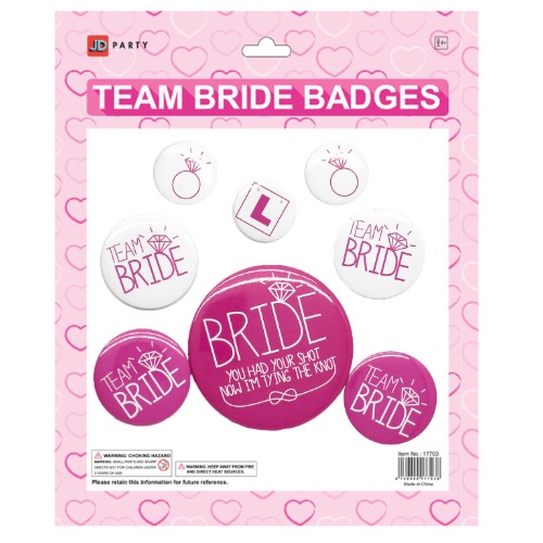 Team Bride Badges