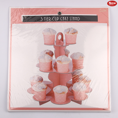 a white dots pink cup cake sta