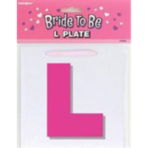 bride to be l plate