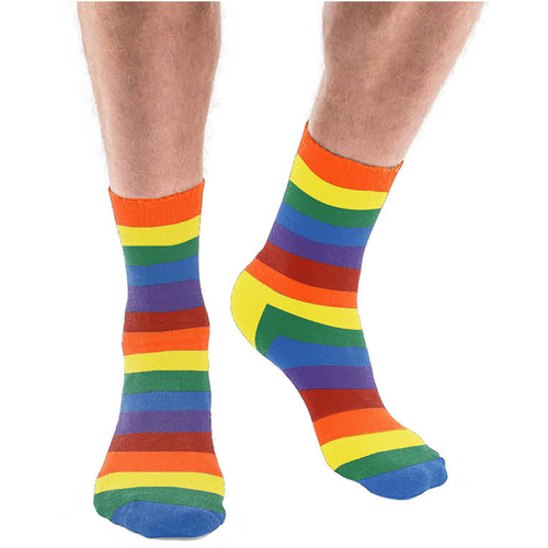 crew socks rainbow colour