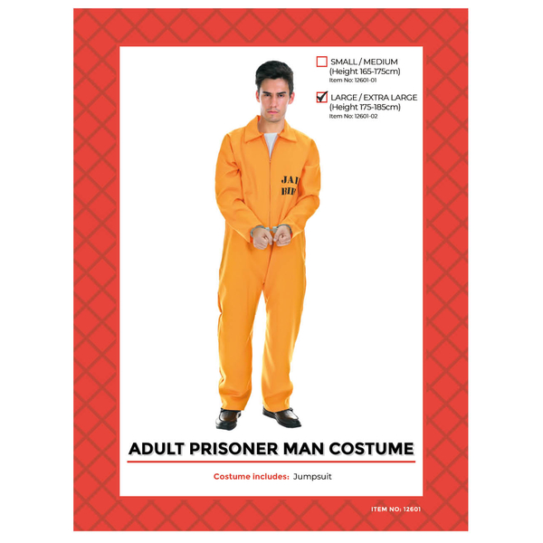 prisoner man jumpsuit costume1