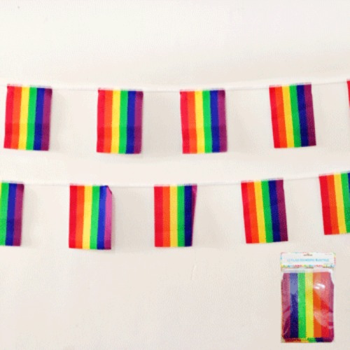 12 Rainbow Flag Bunting