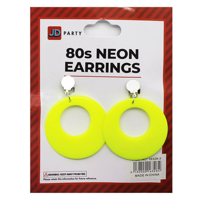 80s neon clip on earrings5