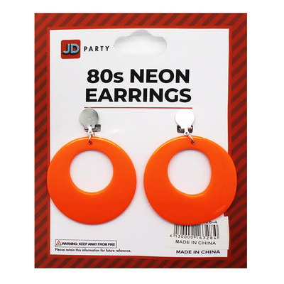 80s neon clip on earrings6