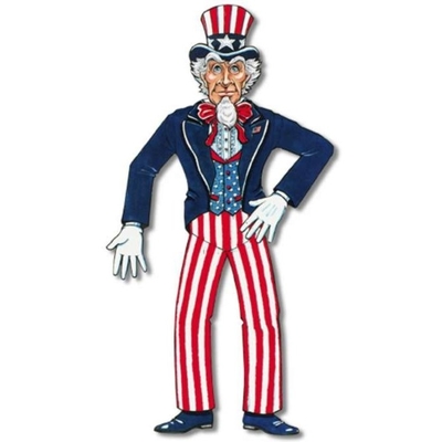 American Uncle Sam Jointed Cutout