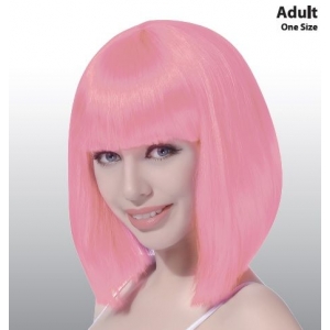 Crazy Horse Style Bob Wig – Baby Pink