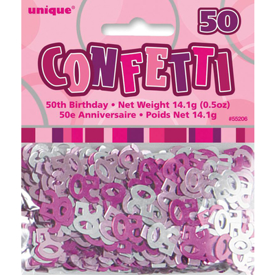 Glitz Pink 50 Confetti 1