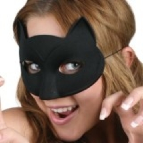 black cat eye mask