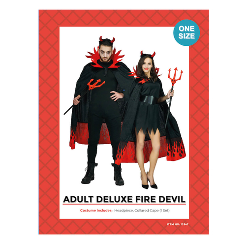 deluxe fire devil costume
