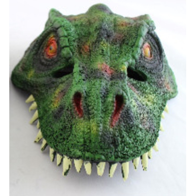 dinosaur mask green