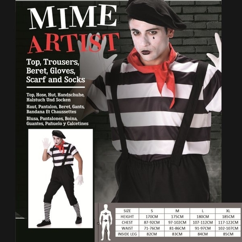 mime artist costume