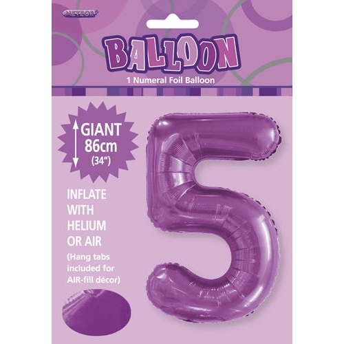 purple number 5