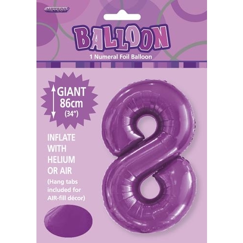 purple number 8