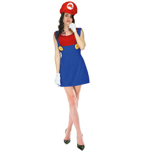 red plumber girl costume