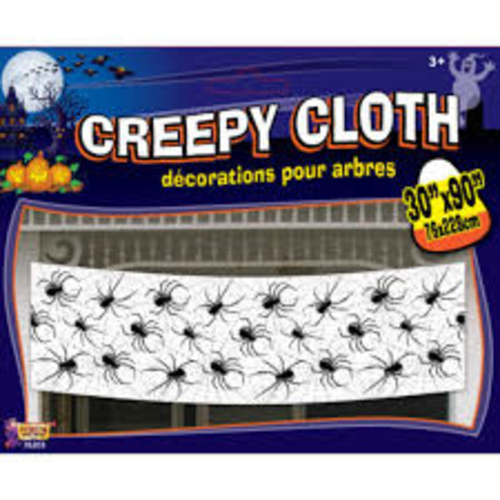 spider printed creepy cloth