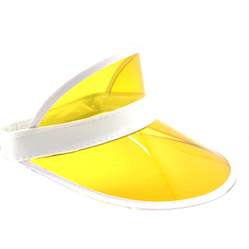 Yellow Visor With White Rim - Online Costume Shop - Australia
