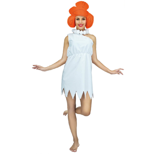 white cavewoman costume