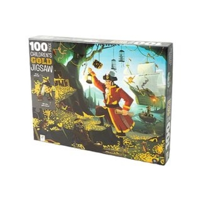 100pcs Kids Gold Puzzle Pirate