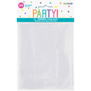 30pk Clear Cellophane Bags with Ties 10.2x15.5cm 1