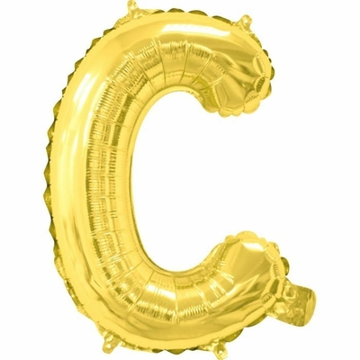35cm Gold Letter Balloon C