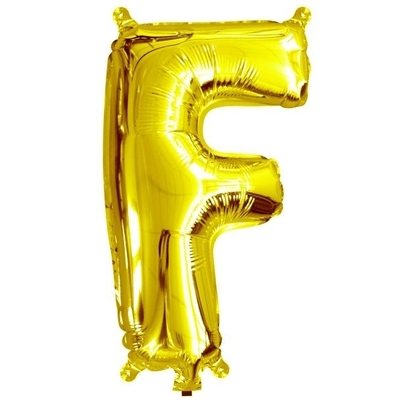 35cm Gold Letter Balloon F
