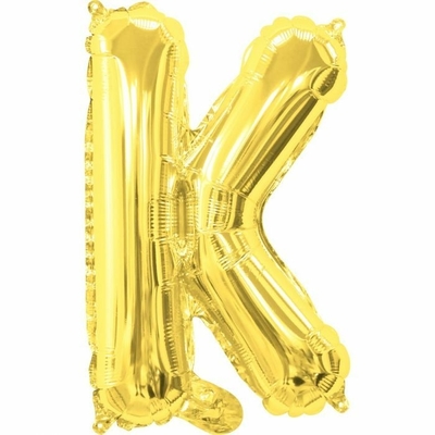 35cm Gold Letter Balloon K