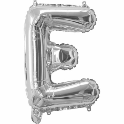 35cm Silver Letter Balloon E