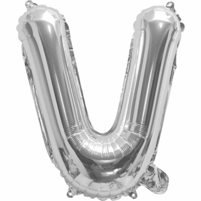 35cm Silver Letter Balloon V